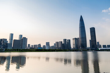 Fototapeta na wymiar Shenzhen bay in the daytime
