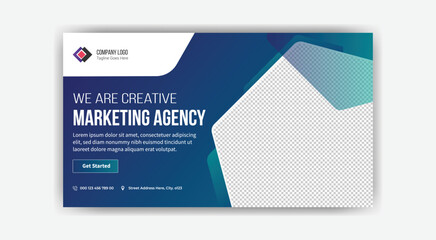 We are creative Marketing agency YouTube thumbnail banner design 