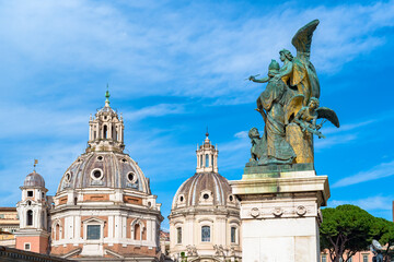 Altare della Patria (Altar of the Fatherland) and Piazza Venezia, Rome, Italy alias Monumento Nazionale a Vittorio Emanuele II (National Monument to Victor Emmanuel II) also called Il Vittoriano