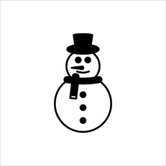 snowman icon. Vector concept illustration for design.
