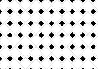 Vector Seamless pattern, geometrical pattern in black color. For fashion textile, cloth, backgrounds.