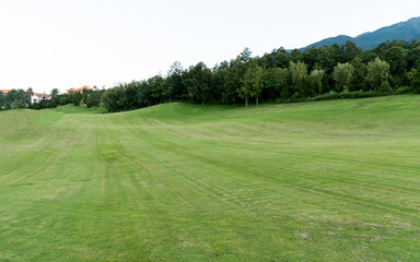 Landscape of golf course in the countryside