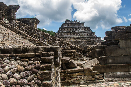 The touristic archeological site of El Tajin created by the totonaca civilization in Veracruz, Mexico. UNESCO World Heritage Center. 