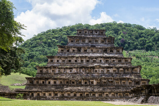 The touristic archeological site of El Tajin created by the totonaca civilization in Veracruz, Mexico. UNESCO World Heritage Center. 
