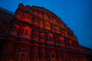 Hawa Mahal in Jaipur Rajasthan at India
