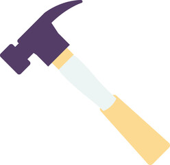 hammer illustration in minimal style