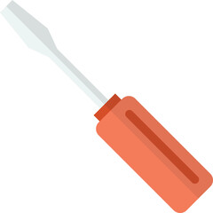 screwdriver illustration in minimal style