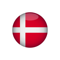 Denmark flag icon vector design templates