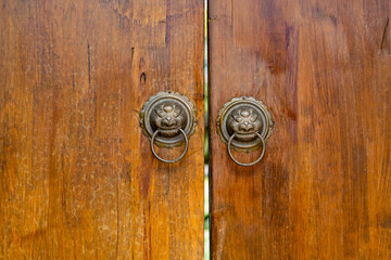 Fototapeta premium Close up of Chinese style knocker