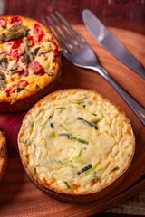 Quiche de alho poró