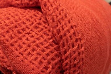 red wool texture