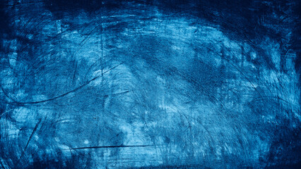 Texture blue cement concrete wall abstract background