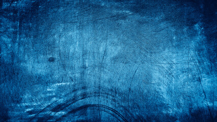 Texture blue cement concrete wall abstract background