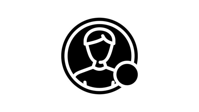 new user registration line icon animation