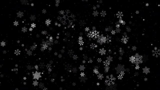 isolated snow backgrounds snowflake pattern loop