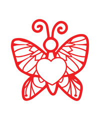 Fototapeta na wymiar Buterfly Vector Illustrator Eps cut file butterfly Bundel Download 