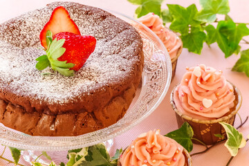 ガトーショコラとカップケーキ