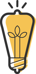 Light bulb line icon