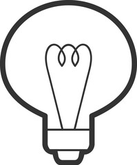 Light bulb line icon
