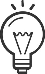 Light bulb line icon