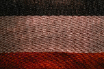 three colors vintage cloth; red, white, and light black