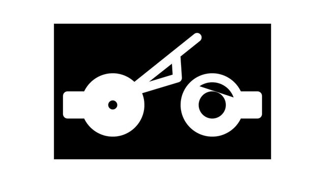 push button switch mechanism glyph icon animation