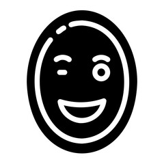 Fototapeta premium wink icon