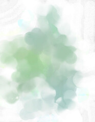 Modern painting of soothing brush strokes resembling alcohol inks. Watercolor abstract painting with pastel colors for poster, wall art, banner, card, book cover or packaging.