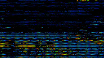 Glitch noise static television VFX. Visual video effects stripes background, CRT tv screen no signal glitch effect