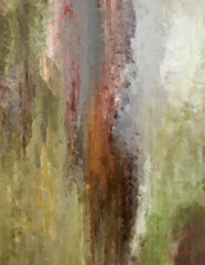 Modern art. Colorful contemporary artwork. Color strokes of paint. Brushstrokes on abstract background. Brush painting. Unique wall art.