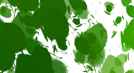 2D illustration of colorful brush strokes. Decorative texture painting. Vibrant paint pattern backdrop. Chaotic brushstrokes painting.