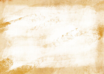 Texture of old yellow paper with scratches and scuffs. Parchment. retro paper