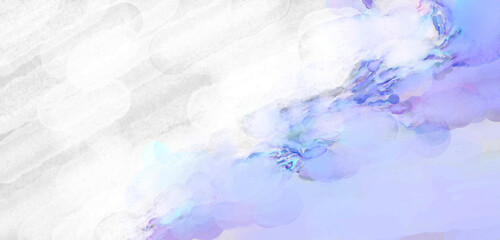 Modern painting of soothing brush strokes resembling alcohol inks. Watercolor abstract painting with pastel colors for poster, wall art, banner, card, book cover or packaging.