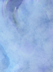 Modern painting of soothing brush strokes resembling alcohol inks. Watercolor abstract painting with pastel colors for poster, wall art, banner, card, book cover or packaging.