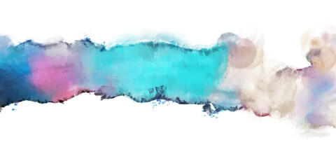 Diluted watercolor with bristle marks pattern. Contemporary and modern texture. Abstract color painting background. Creative and artistic wallpaper. Artistic wall with brushed shapes design.