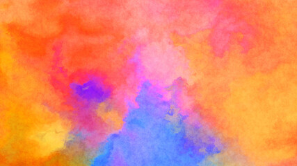 Modern brush strokes painting. Soft color painted illustration of soothing composition for poster, wall art, banner, card, book cover or packaging. Watercolor abstract painting with pastel colors.