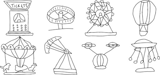 Amusement park icon. pictogram icon.