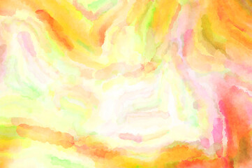 Modern brush strokes painting. Soft color painted illustration of soothing composition for poster, wall art, banner, card, book cover or packaging. Watercolor abstract painting with pastel colors.