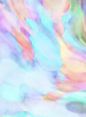 Handmade surreal abstract pattern watercolor. Modern artistic painting. 2d illustration. Texture backdrop painting mix. Creative wall art. Contemporary art