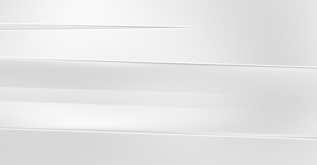 Abstract light futuristic wallpaper. Elegant glossy stripes backdrop. 3d style white background with geometric layers. Geometrical template design for poster, brochure, presentation, website.