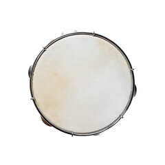 Brazilian tambourine isolated on white background