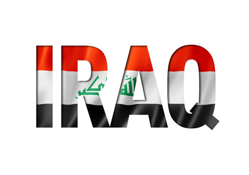 Iraqi flag text font