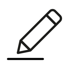 black edit pencil write vector icon