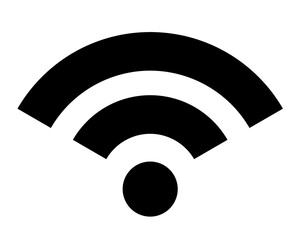 Wi-fi icon. Wireless internet. Vector clipart isolated on white background.