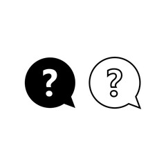  Question sign icon.