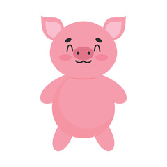 Obraz na płótnie Canvas pig cute animal