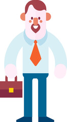 Man guy cute flat simple character