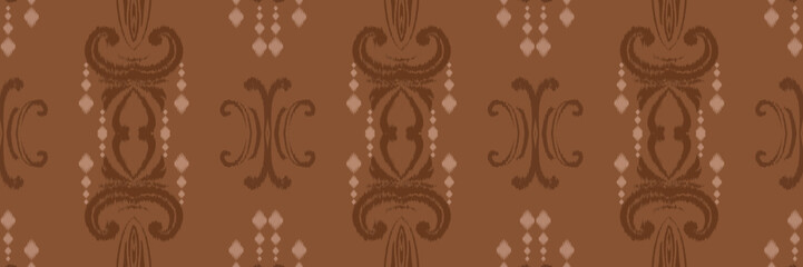 Motif ikat floral batik textile seamless pattern digital vector design for Print saree Kurti Borneo Fabric border brush symbols swatches stylish