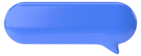 Speech bubble. Chat bubble. Text box. 3D illustration.