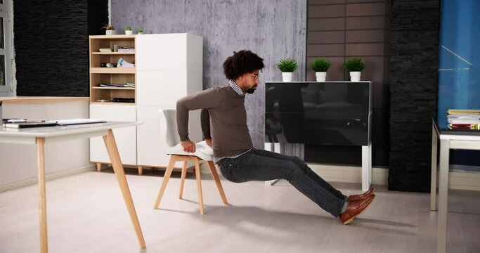 Triceps Dips Chair Exercise